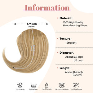 <span class=keywords><strong>Frange</strong></span> résistant à la chaleur <span class=keywords><strong>postiche</strong></span> 8 ''cheveux synthétiques <span class=keywords><strong>frange</strong></span> droite <span class=keywords><strong>frange</strong></span> avant naturelle pince dans les extensions de cheveux ligne pleine Bang - Product Image 3