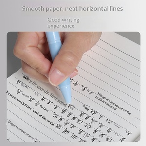 สมุดบันทึกธุรกิจ A5 สมุดบันทึกหนังแกะนุ่ม อุปกรณ์การเรียน สมุดบันทึกแนวนอน ปกแข็งแบบนุ่ม - Product Image 4