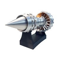 Petit modèle de moteur turboréacteur TR-900 imprimé en 3D pour décoration de table, petit avion au design moderne, cadeau en plastique créatif pour la décoration de la maison