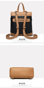 High Quality Women <b>Backpack</b> Purse Fashion Pu Leather <b>Large</b> Designer Travel Bag Ladies Shoulder Bags - Product Image 4