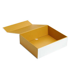 Boîte Cadeau Pliante de Luxe Personnalisée en Carton Rigide <span class=keywords><strong>Blanc</strong></span> Doré Recyclable avec Couvercle Magnétique Gaufré et Lamination Mate pour - Product Image 4