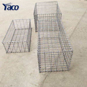 Galfan חוט ZnAl חוט מגולוון מרותך 1x0.5x0.5m <span class=keywords><strong>gabion</strong></span> חוט רשת תיבת אבן סל קירות תומכים רוק כלובי גינון - Product Image 3