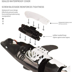 2.4G di simulazione di telecomando dello <span class=keywords><strong>squalo</strong></span> rc <span class=keywords><strong>squalo</strong></span> per il nuoto con la luce rc <span class=keywords><strong>squalo</strong></span> giocattoli per bambini - Product Image 5