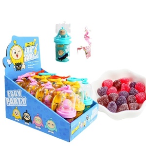 Usine directe créative gelée bonbons jouer jouet oeuf clé boucle poupée avec des collations aromatisées aux fruits pour enfants cadeaux de fête - Product Image 1