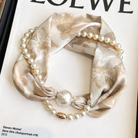 Collier de perles à boucle magnétique Écharpe de perles adaptée au bureau ou à l'usage quotidien