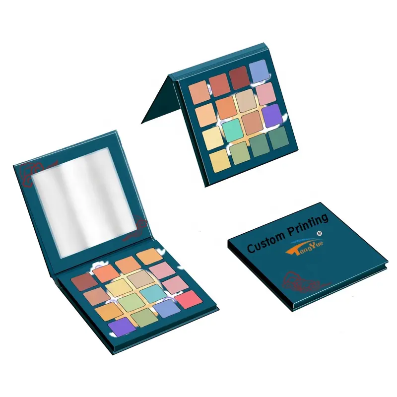 Etiqueta privada Paleta de sombras de ojos Caja de cartón Embalaje para cosméticos de maquillaje