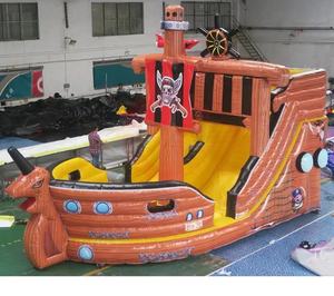 Maison gonflable de rebond de garçon de bateau de pirate avec le château gonflable de <span class=keywords><strong>piscine</strong></span> de boule de fosse de saut personnalisé de toboggan - Product Image 3