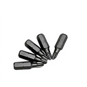 1/4H 25mm PH2 Forged Screwdriver Bits for Drywall Use OEM DIY <b>Sandblasted</b> Recess Bit with Magnetic Tip - Product Image 2