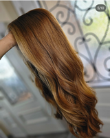 Perruque en cheveux humains de qualité supérieure, avec dessus en dentelle nouée à la main, 100% cheveux humains vierges bruts, nœuds simples, nœuds blanchis, couleur brun cuivré, pour femmes