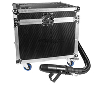 Machine à neige géante à tête mobile, contrôle DMX, faible bruit, 1500W, 2 canaux, tension universelle, pour mariages, fêtes, spectacles, Noël, scène, emballage de transport