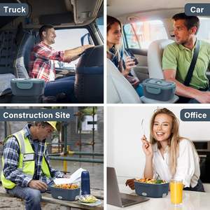 กล่องอุ่นอาหารแบบพกพา 3-in-1 ใช้ไฟ 110v/12v สำหรับใช้ในบ้าน รถยนต์ และนอกสถานที่-Portapranzo ขายส่ง - Product Image 5