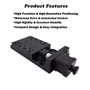 Plateau de translation linéaire motorisé de précision à rouleaux croisés, compact, facile à intégrer, plateau de translation motorisé optique - Product Image 2
