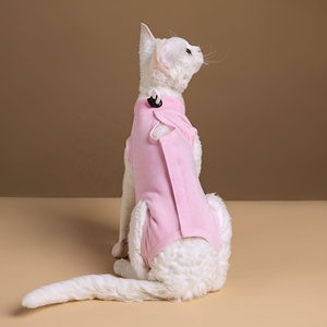 Tuta di recupero per chirurgia del gatto tutina per gatti dopo l'intervento chirurgico per via chirurgica ferita addominale Diseas E colletto alternativo usura alternativa - Product Image 2