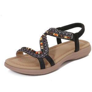 Sandalias de Verano para Mujer, con Parte Superior de Felpa Suave, Colores Mixtos, Cálidas para Exteriores, con Hebilla - Venta al Por Mayor - Product Image 2