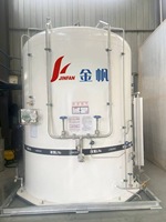 Réservoir de stockage cryogénique en acier inoxydable HP de 1000 L pour oxygène et azote liquide, cuve sous pression