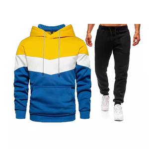 Tuta da <span class=keywords><strong>uomo</strong></span> con cappuccio e pantaloni autunno inverno stampati alla moda <span class=keywords><strong>abbigliamento</strong></span> sportivo Casual <span class=keywords><strong>Slim</strong></span> <span class=keywords><strong>Fit</strong></span> camicia sportiva da Jogging sportivo - Product Image 6
