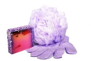 Custom Bulk Eco Certified <b>Shower</b> Gloves Simple Exfoliating Bath <b>Accessories</b> Soap Body Wash Smell Removing/Dehumidification - Product Image 4