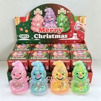 Jouets à presser de Noël, Père Noël, Bonhomme de neige, jouet anti-stress en maltose, jouet à rebond lent, cadeau anti-stress pour enfants et adultes