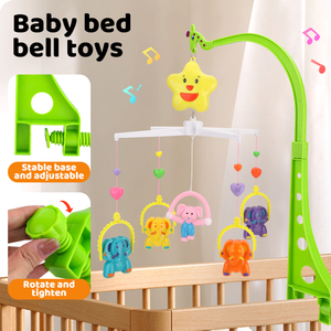 Móvil para <span class=keywords><strong>Cuna</strong></span> de Bebé con Peluches Colgantes para Recién Nacidos de 6 Meses o Más, Regalo para Niños Pequeños, Colgador de Plástico, Caja <span class=keywords><strong>Musical</strong></span> de Fieltro - Product Image 4