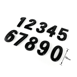 Custom Zelfklevend Chroom Zilver Abs Plastic 3d Auto Letters Nummer Embleem Voor Auto Kentekenplaat - Product Image 3