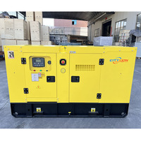 Générateur diesel silencieux triphasé 15 KVA 12KW avec démarrage automatique, démarrage à distance, châssis ouvert, ATS