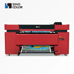 Impresora de poliéster/algodón con diseño integrado, 150 m2/h, gran formato, 1,8 m, 3,2 m, 2/4 cabezales i3200, 2400 dpi, bandera directa, para carteles