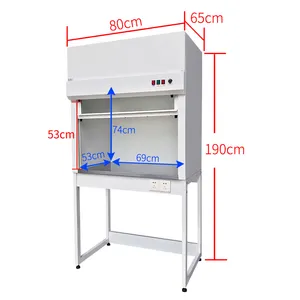 Banc vertical de laboratoire en acier, armoire de culture avec débit stratifié, multifonctionnel