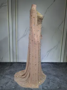 Mono de cola de pez Sexy americano europeo, vestido de pasarela para adultos con glúteos envueltos con diamantes de imitación para fiesta de Nochevieja - Product Image 5