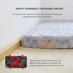 Nouveau tapis de <span class=keywords><strong>chien</strong></span> à Angle droit commun quatre saisons résistant aux morsures tapis de chat en peluche court détachable lavable antidérapant lit de chenil d'angle - Product Image 3