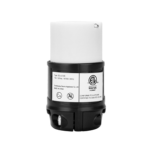 <span class=keywords><strong>Prise</strong></span> femelle à verrouillage rotatif NEMA L5-15R, homologuée ETL/cETL, 15A 125V, connecteur industriel noir et blanc pour générateur, réutilisable - Product Image 3