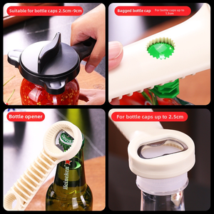 Apriscatole 4 in 1 Regolabile, Apriscatole Manuale Antiscivolo, Rimuovi Coperchi Senza Sforzo per Anziani e Persone Affette da Artrite - Product Image 5