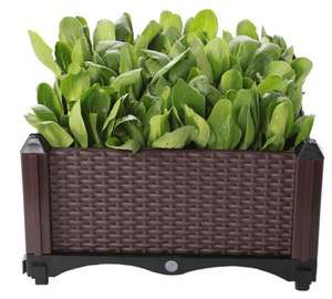 Maceta rectangular extragrande de 400mm para el hogar, balcón, jardín de verduras y techo, parcela de verduras con caja de plantación de altura de estante - Product Image 2