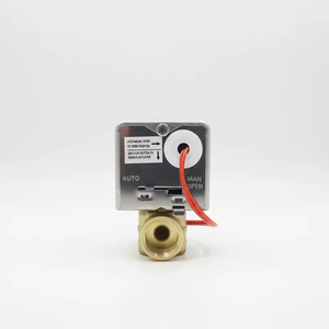 Vanne à boisseau sphérique motorisée à 2 voies en laiton, vanne de zone AC220V/AC24V avec levier de commande manuel - Product Image 4
