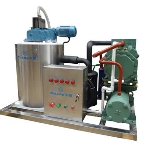 Máquina de gelo do floco da água do mar de aço inoxidável máquina de gelo industrial do mar para o resfriamento do mar