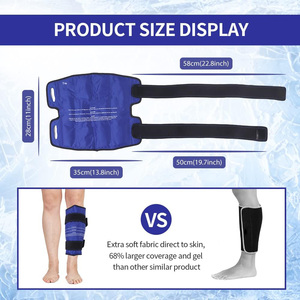 Pakcare Custom Wieder verwendbare Heiß-und Kalt therapie <span class=keywords><strong>Shin</strong></span> <span class=keywords><strong>Splint</strong></span> Gel Ice Pack Wrap zur Linderung von Bein-oder Waden schmerzen - Product Image 4