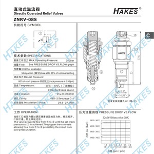วาล์วนิรภัยแบบกระทำโดยตรง ZNRV-08S วาล์วระบายแรงดันที่มีประสิทธิภาพสำหรับการใช้งานที่หลากหลาย - Product Image 1