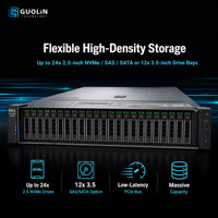 Serveur d'entreprise Dell PowerEdge R760 2U 2 sockets, 32 DIMMs, 8 To DDR5, 24x 2,5 NVMe, double alimentation 2400W