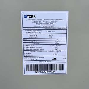 مكيف هواء منزلي من ماركة يورك العالمية الشهيرة، 24000 وحدة حرارية، 2 طن، 3 حصان، بالمواصفات الأمريكية، 220 فولت، 60 هرتز، تبريد فقط بتقنية العاكس المستمر - Product Image 6