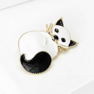 Broche <span class=keywords><strong>renard</strong></span> simple et mignonne pour femme, accessoire vestimentaire polyvalent et élégant, motif animalier pour poitrine, idéale pour les banquets - Product Image 2