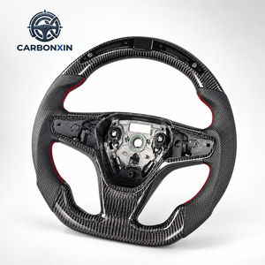 Volante Deportivo de Fibra de Carbono y Cuero con LED, 3 Palancas, para Chevrolet Chevy Malibu XL LS RUL Camaro 2016-2024 - Product Image 1