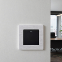 Ensemble interrupteur et prise mural étanche 86 Type en aluminium de haute qualité pour extérieur, double pôle 4 voies, à bouton-poussoir tactile, compatible avec l'application Smart Life