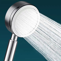 Pommeau de Douche Monofonction en Acier Inoxydable SUS304 Chromé Économe en Eau pour Hôtels (Vente en Gros)