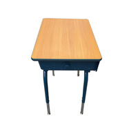 Meubles d'école primaire, bureau et chaise d'élève, bureau d'école en métal pour salle de classe