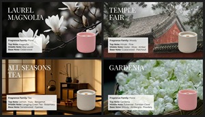 Ensemble de bougies parfumées artisanales en cire de soja personnalisables, sans fumée, parfum floral de temple, pour l'aromathérapie à domicile et les fêtes - Product Image 2