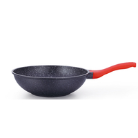 Ensemble de poêle à frire de fabricant professionnel Ensembles d'ustensiles de cuisine en aluminium à revêtement antiadhésif avec poignée détachable