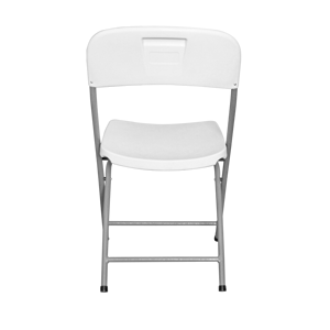 Cadeiras dobradas para uso externo em metal de resina branca fácil de limpar - Product Image 5