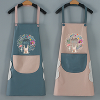 Tablier de cuisine en cuir uni personnalisé avec logo, poche avant, pour chef, café, barbecue, cuisson, nettoyage, lavable et réutilisable
