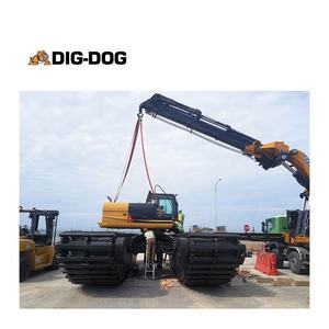 Bonovo แชสซีรถขุดสะเทินน้ำสะเทินบกพร้อม A36ขุดลอกไฮดรอลิกสีดำได้รับการรับรอง ISO9001 - Product Image 2