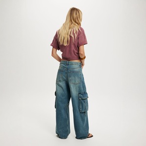 <span class=keywords><strong>Ropa</strong></span> <span class=keywords><strong>al</strong></span> <span class=keywords><strong>por</strong></span> <span class=keywords><strong>Mayor</strong></span>, Pantalones Cargo de Pierna Ancha con Cintura Media para Mujer, Pantalones Casuales con Múltiples Bolsillos, Compra <span class=keywords><strong>al</strong></span> <span class=keywords><strong>por</strong></span> <span class=keywords><strong>Mayor</strong></span> para Revender - Product Image 2