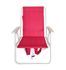 تصميم جديد في الهواء الطلق بإطار معدني مريح على ظهره كرسي صالة الصيد على الشاطئ مع مسند ذراع - Product Image 2